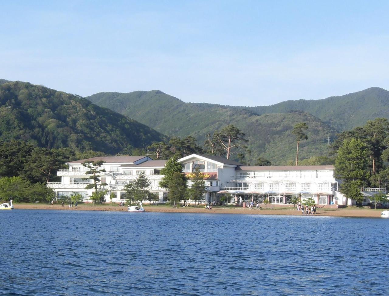 Lakeside Banko Hotel Inawashiro Bagian luar foto
